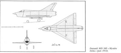 Logo AMN 1 : MD-560 Mystère-Delta