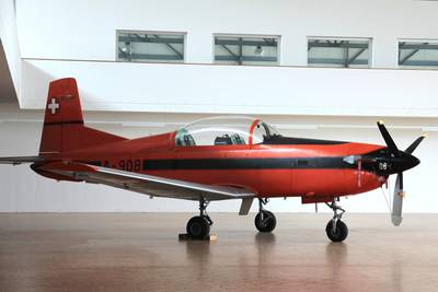 &quot;Clin d'Ailes&quot;, Musée de l'Aviation militaire de Payerne 1 : Pilatus PC-7 &quot;Turbo Trainer&quot;