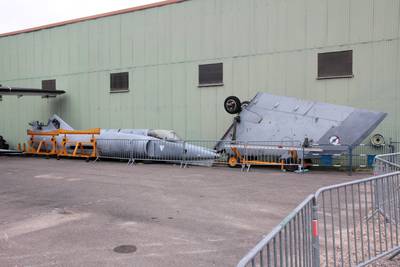 Visite AMN à l'EALC, 2013 1 : Dassault Etendard IV M