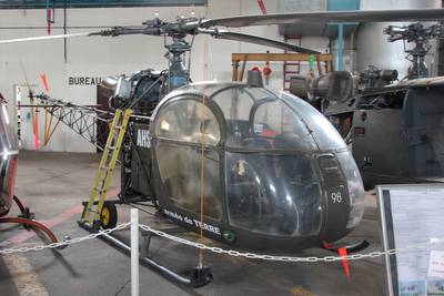 Visite AMN à l'EALC, 2013 1 : Aérospatial Alouette II