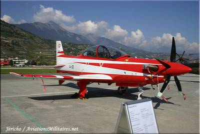 Portes ouvertes de la Base Aérienne de Sion (2008) 1 : Pilatus PC-21 (statique)