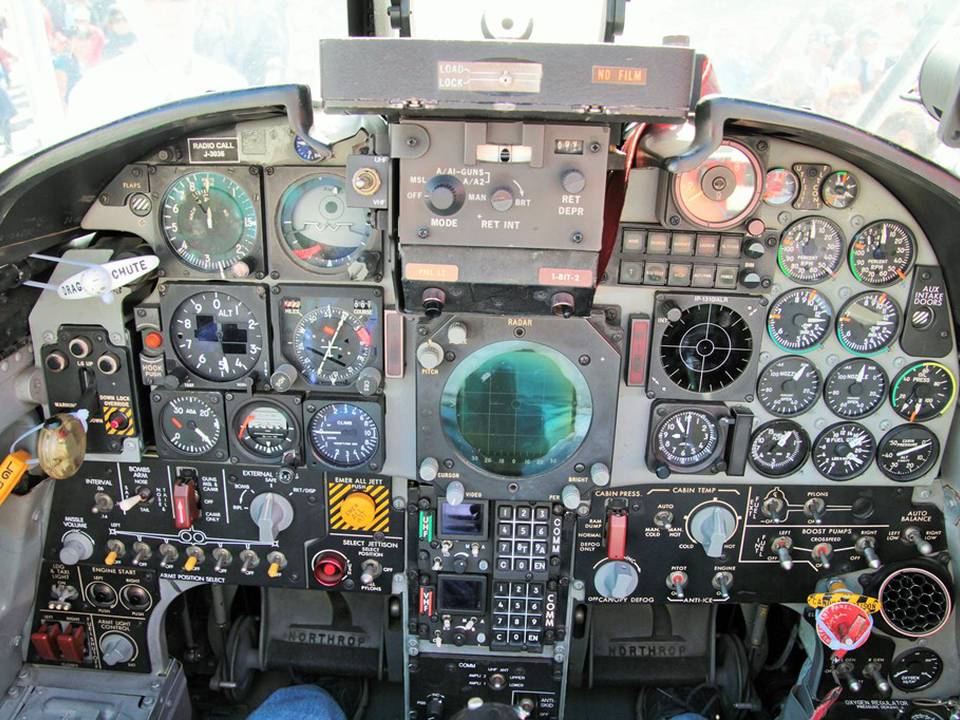 Breitling Air Show Sion 2017 1 : Cockpit d'un F-5E Tiger II