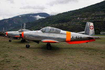 Breitling Air Show Sion 2011 1 : Pilatus P3 des &quot;P3 Flyers&quot; 1