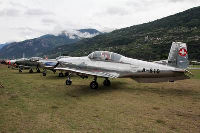 Breitling Air Show Sion 2011 1 : Pilatus P3 des &quot;P3 Flyers&quot; 3