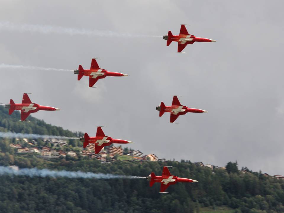 Breitling Air Show Sion 2011 1 : &quot;Patrouille Suisse&quot; (F-5E Tiger II) 1