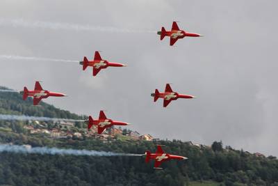 Breitling Air Show Sion 2011 1 : &quot;Patrouille Suisse&quot; (F-5E Tiger II) 1