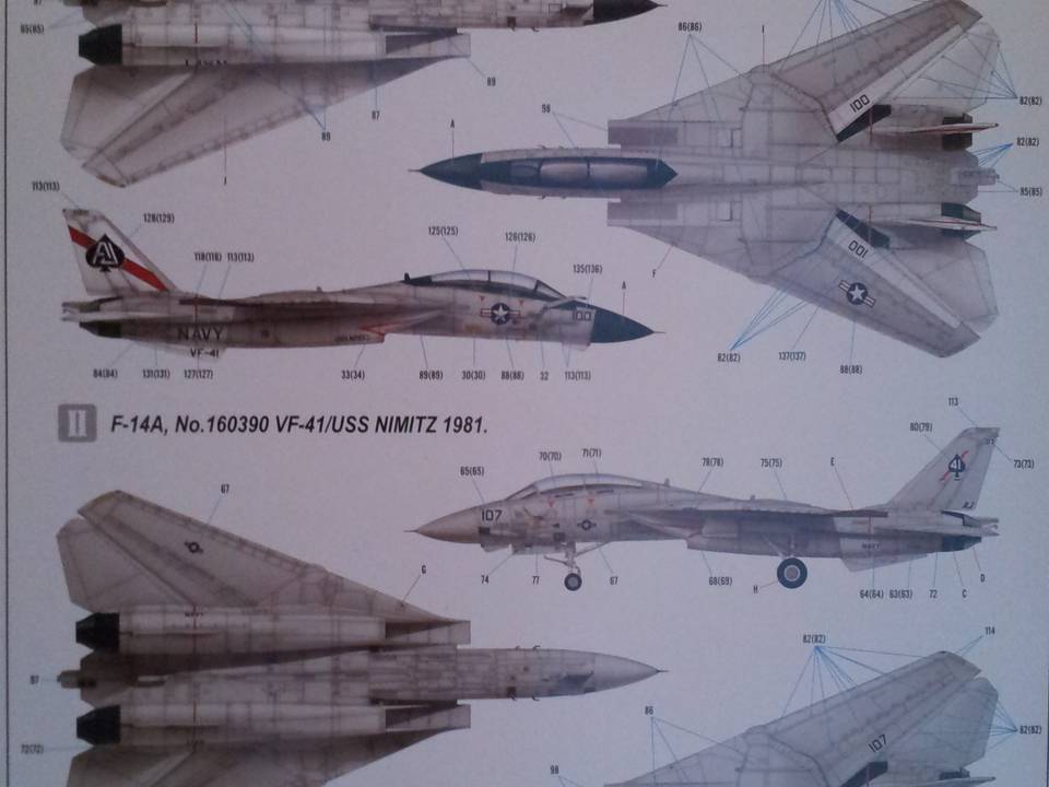 F-14A Hobby Boss 1-72 1 : F-14A Tomcat Hobby Boss 1-72 - 2