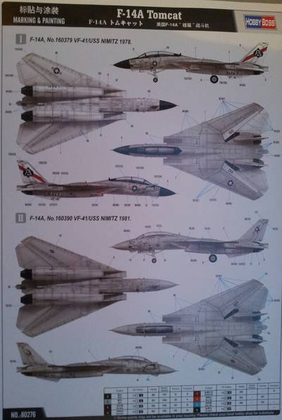 F-14A Hobby Boss 1-72 1 : F-14A Tomcat Hobby Boss 1-72 - 2