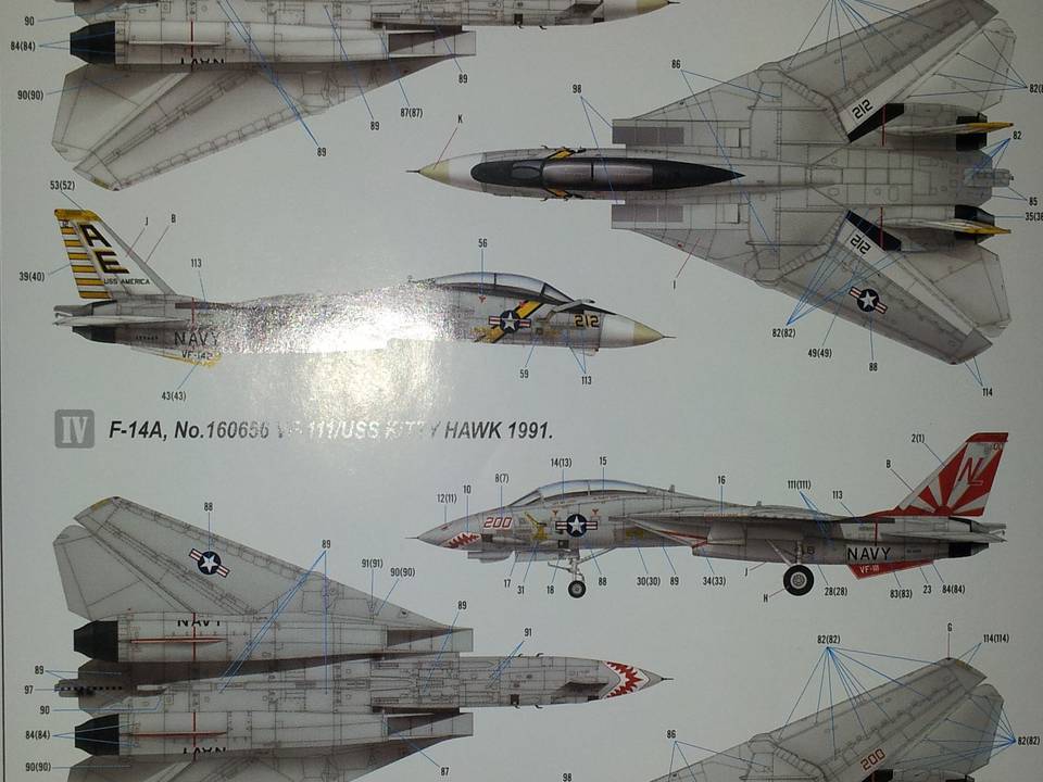 F-14A Hobby Boss 1-72 1 : F-14A Tomcat Hobby Boss 1-72 - 3