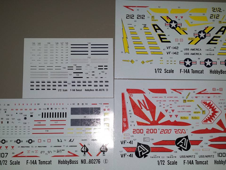 F-14A Hobby Boss 1-72 1 : F-14A Tomcat Hobby Boss 1-72 - 11