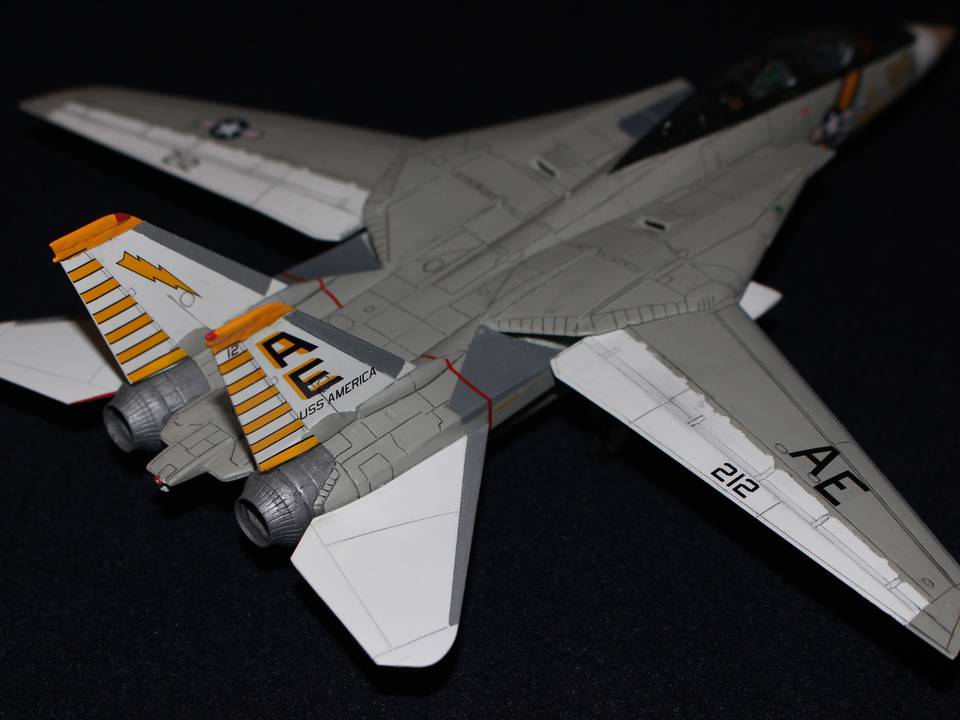 F-14A Tomcat 159449 VF-142 - Revell 1-72 1 : F-14A Tomcat BuNo 159449 VF-142 Ghostriders - Revell 1-72 - 9