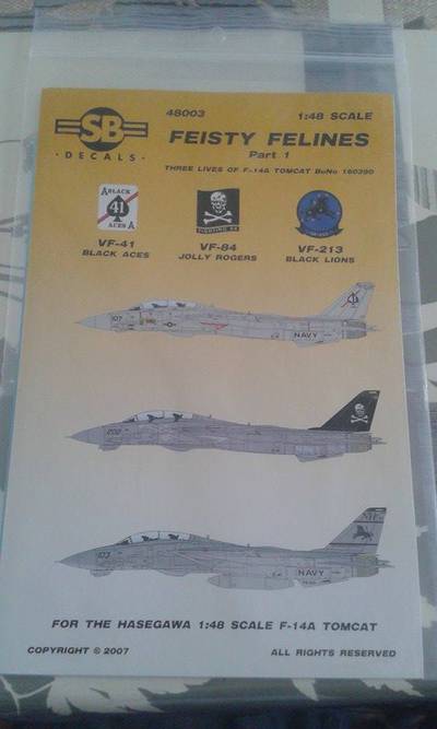 TigerJL SB Decals F-14A 160390