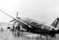 Le Do-335 V14 apr&egrave;s une rupture de train