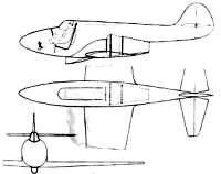Le premier projet de jet Russe, le KhAI-2