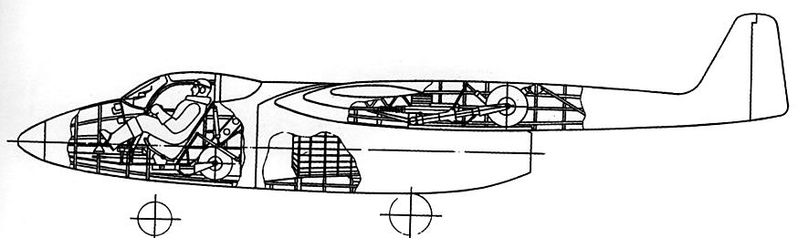 Le Lavotchkine La-VRD, premier projet de jet de Lavotchkine