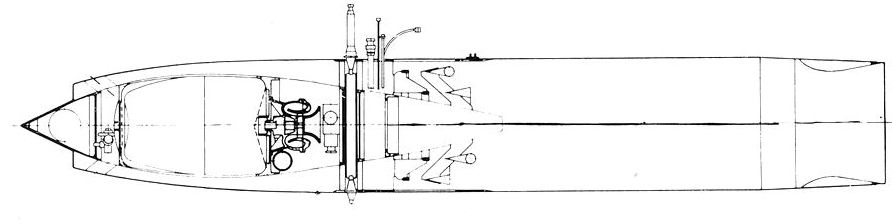 Coupe d'un statoréacteur, ici le Sirius II du Nord CT-41