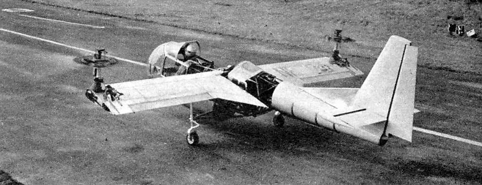 Le Model 1-G au cours des essais au sol