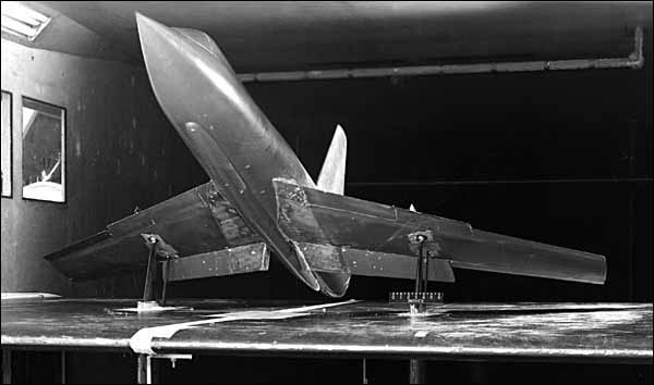 Le X-2 en soufflerie