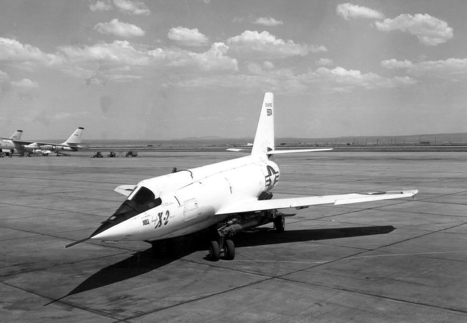 Le X-2 sur son chariot de manutention