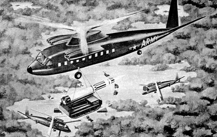 La grue volante propos&eacute;e par Hughes