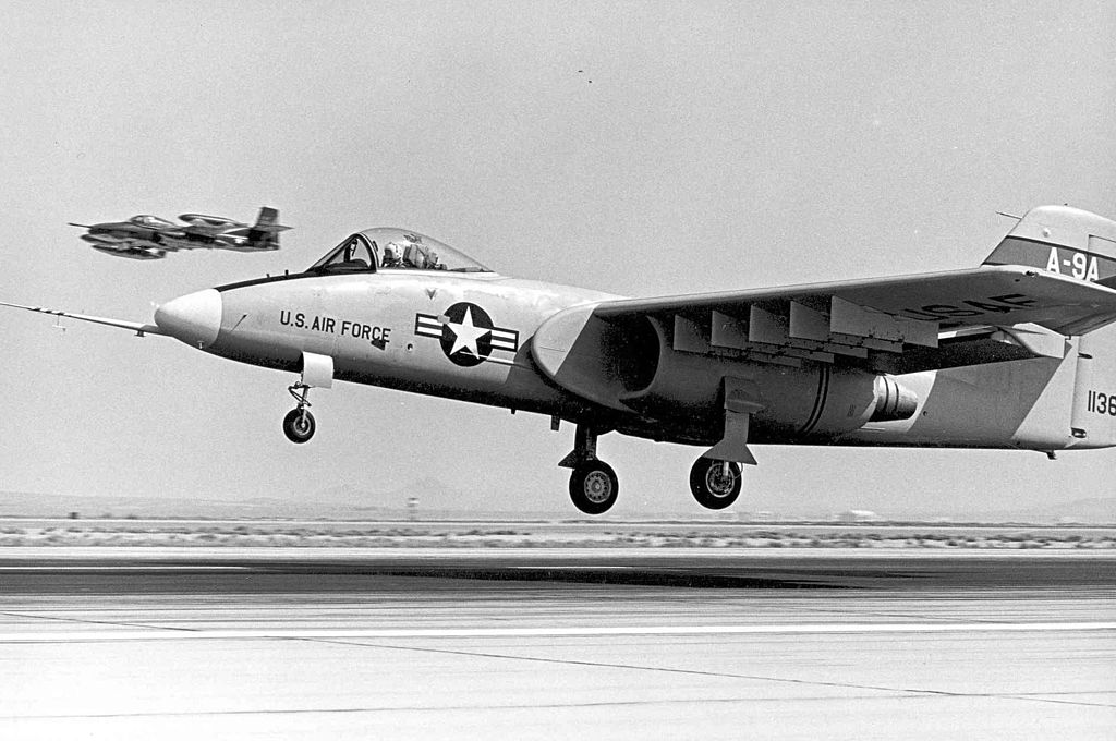 Northrop YA-9A à l'atterrissage