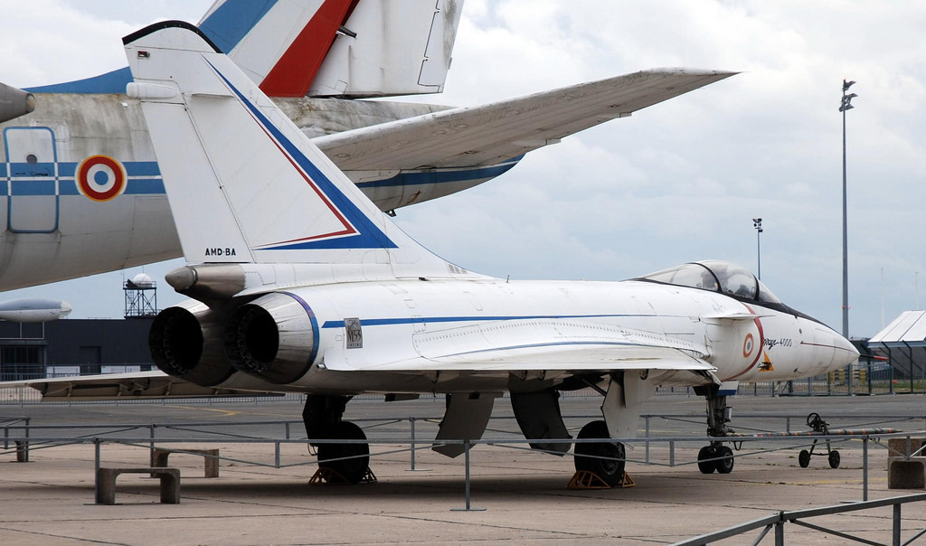 Dassault Mirage 4000 vu de l'arrière