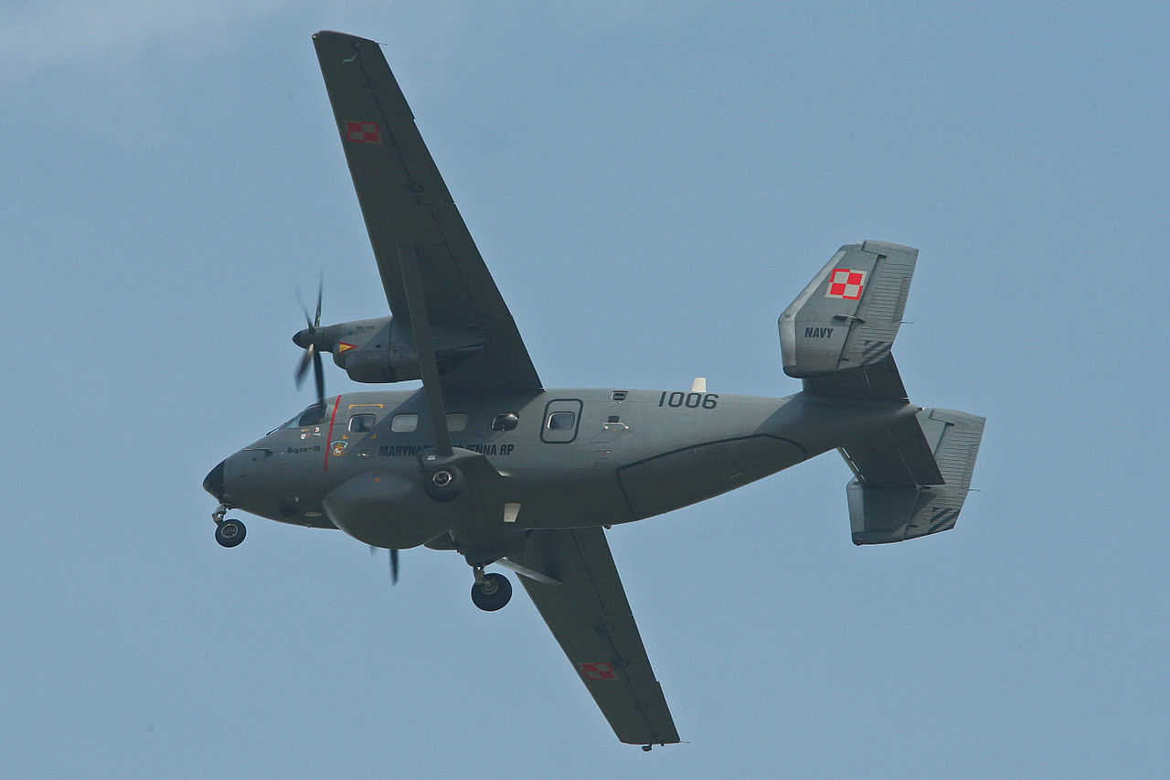 PZL-Mielec M28B-1R de la marine polonaise en vol