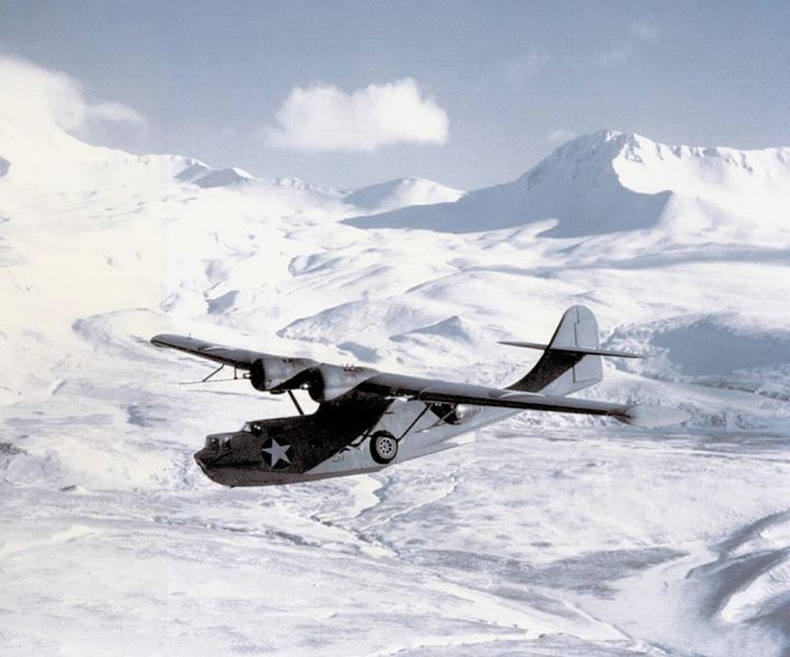 Consolidated PBY-5A Catalina de l'US Navy en vol