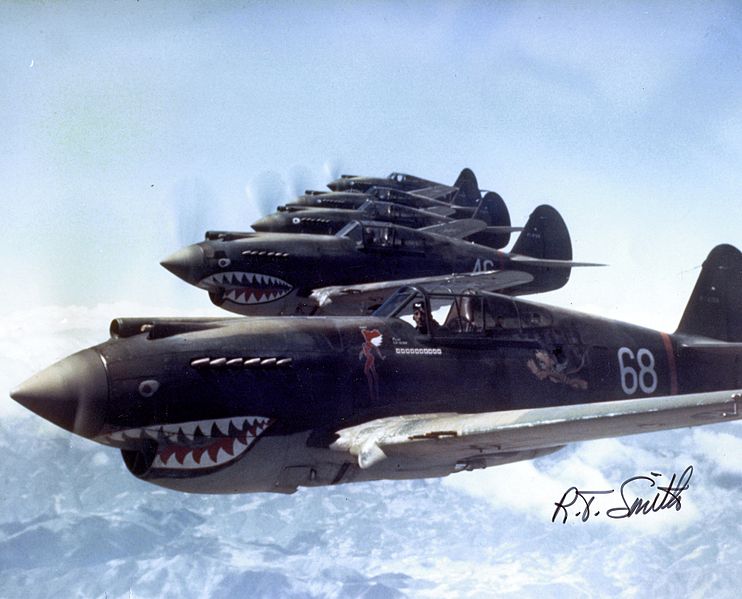 Curtiss P-40 Warhawk des Flying Tigers