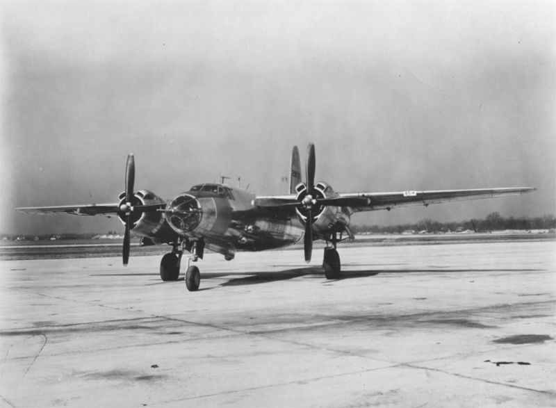 Martin B-26F Marauder au sol