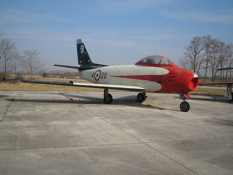 North American F-86 Sabre de la patrouille Cavallino Rampante