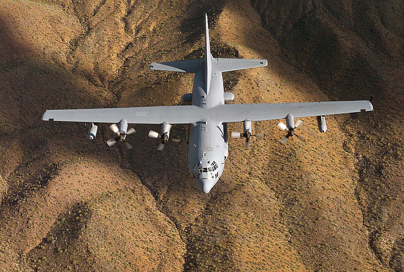 Lockheed EC-130H Compass Call en vol