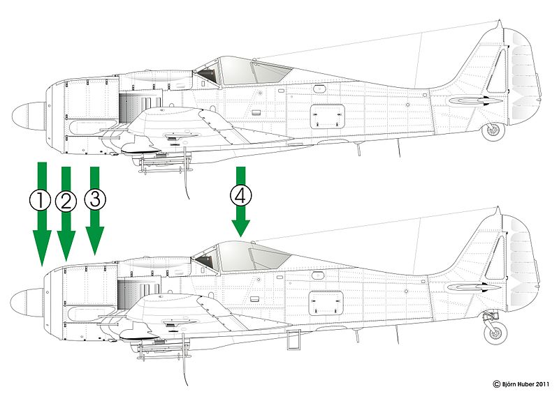 Focke-Wulf Fw 190A-9, profil