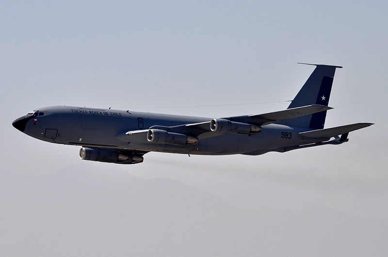 Boeing KC-135E Stratotanker chilien en vol