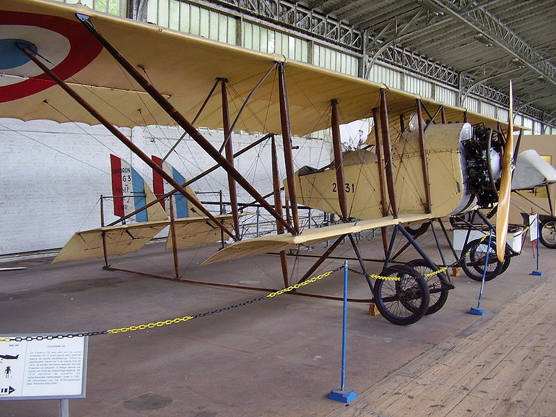 Caudron G.3 français exposé au musée de Bruxelles