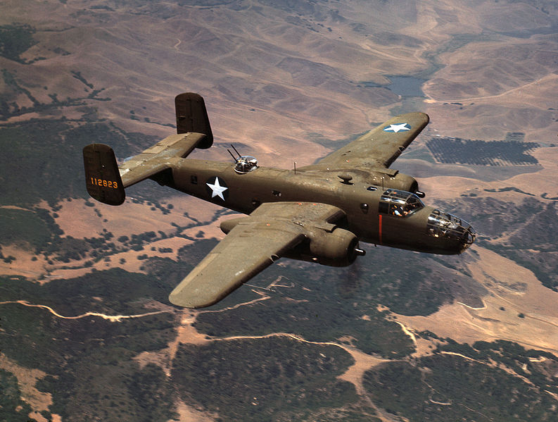 North American B-25C Mitchell de l'USAAF en vol