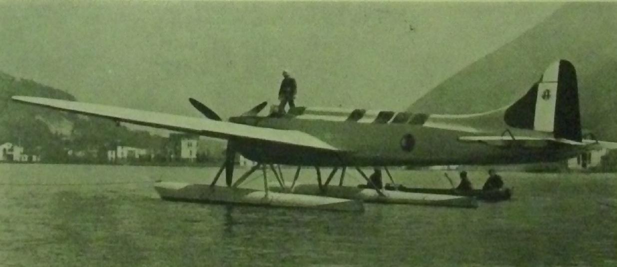 Caproni Ca.124 vu de l'arrière