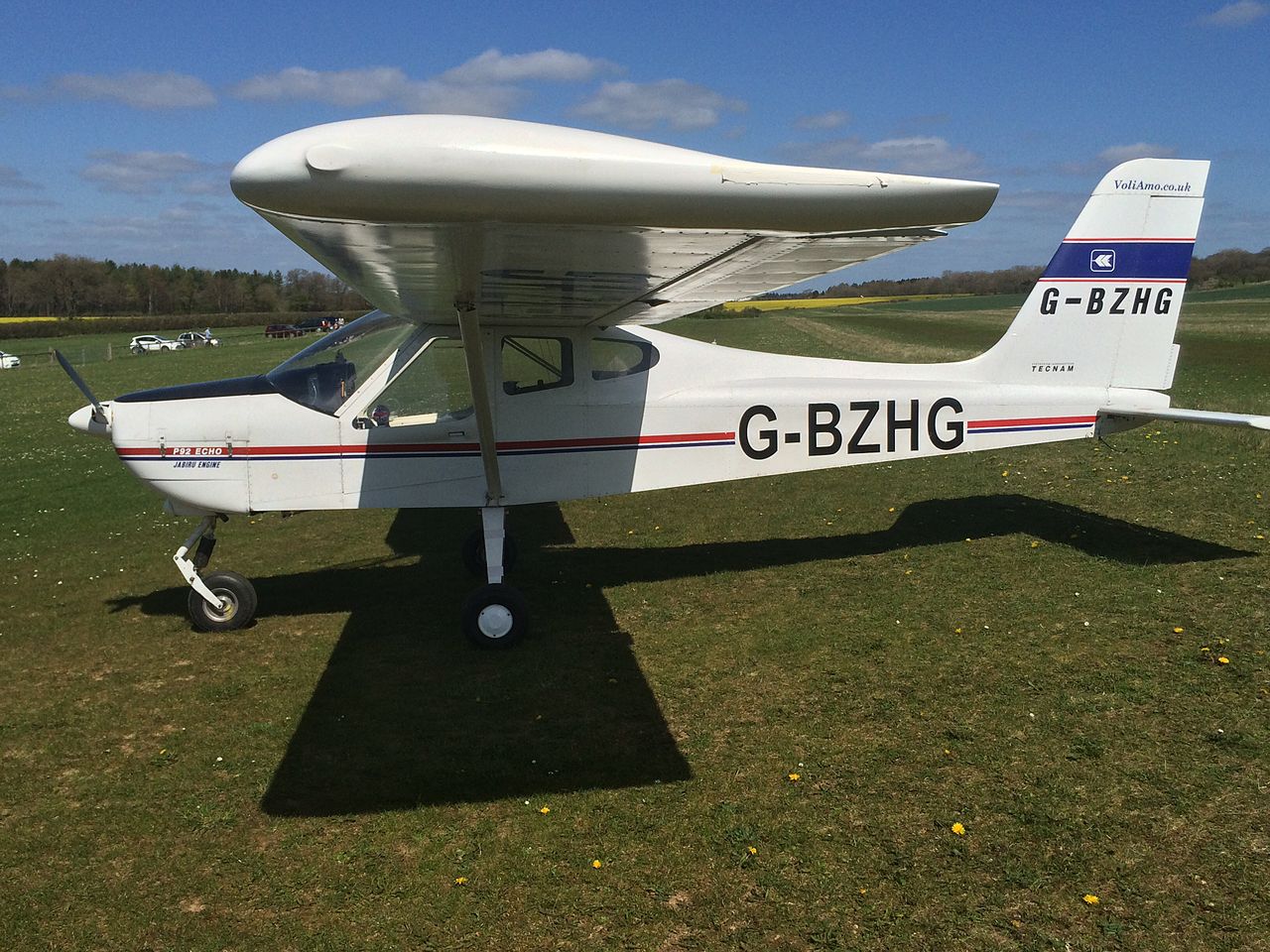 Tecnam P92 Echo vu de profil