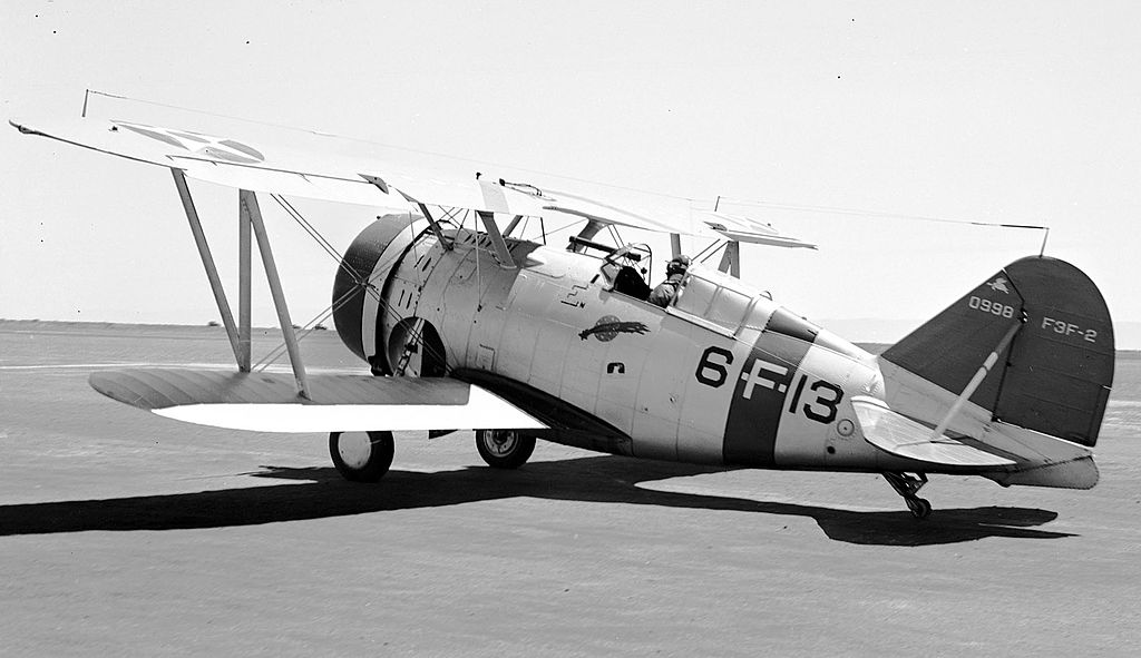 Grumman F3F-2 vu de l'arrière