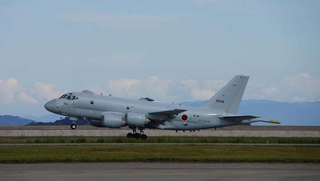 Kawasaki P-1 de la marine japonaise au décollage