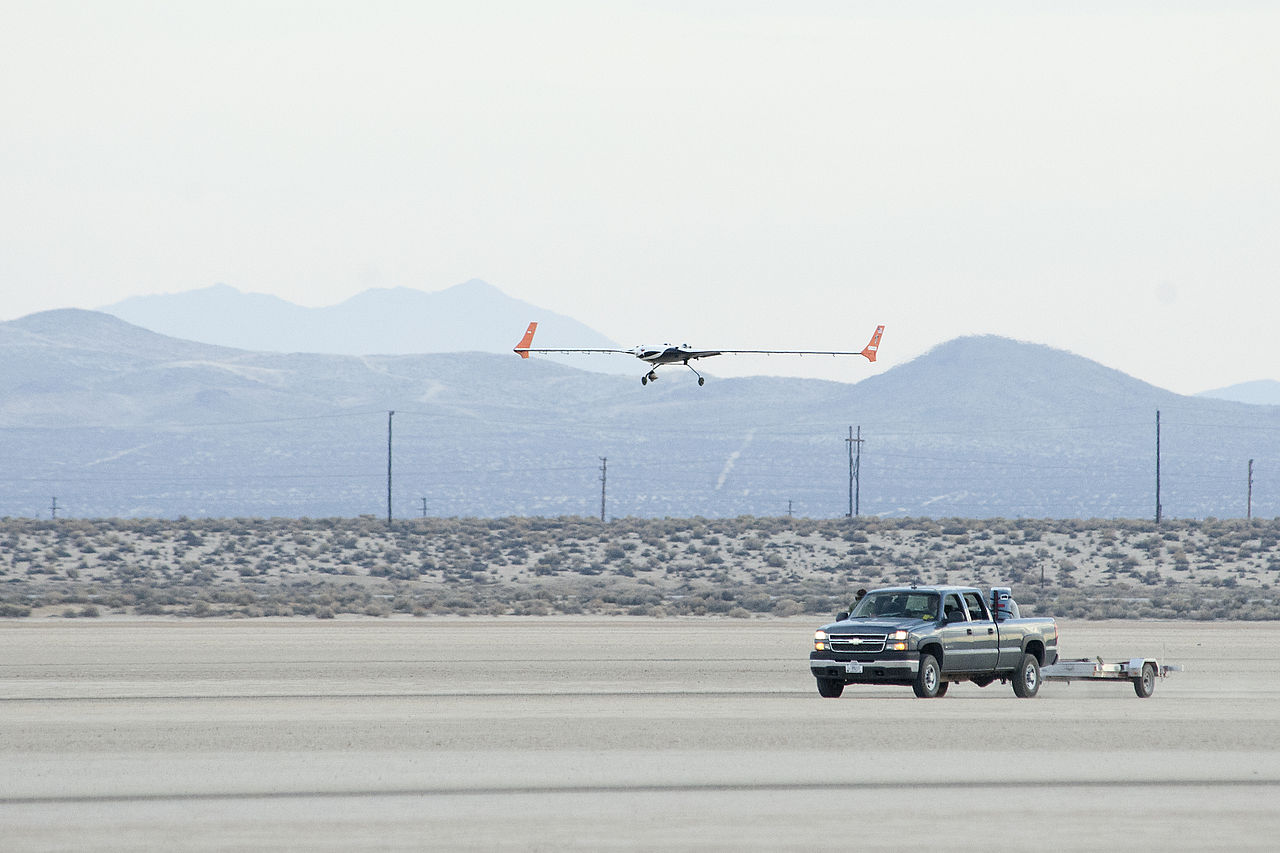 Lockheed-Martin X-56A à l'atterrissage