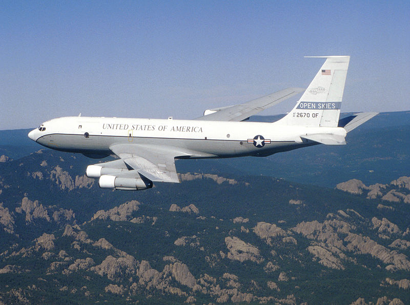 Boeing OC-135B Open Skies de l'USAF en vol