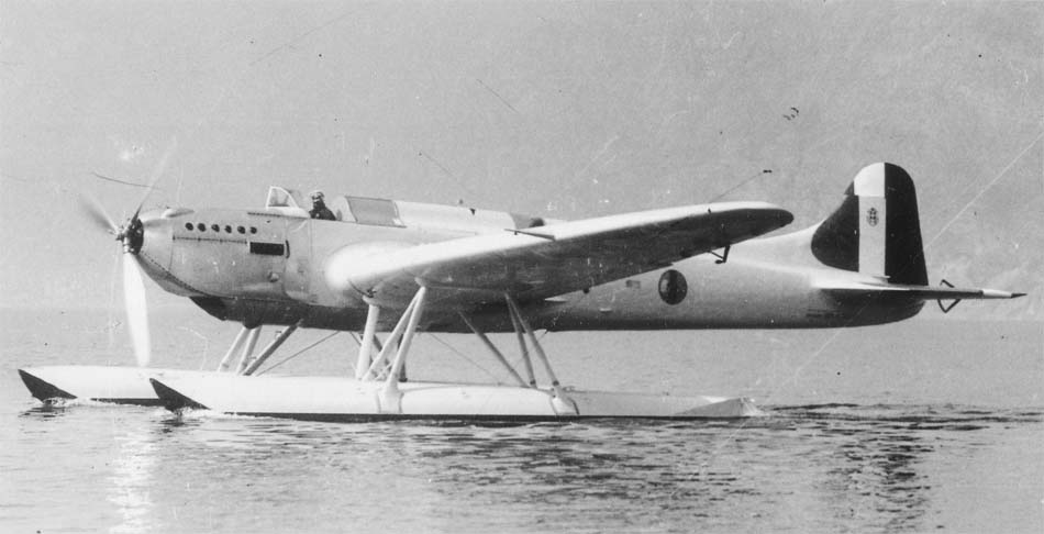 Caproni Ca.124 vu de côté