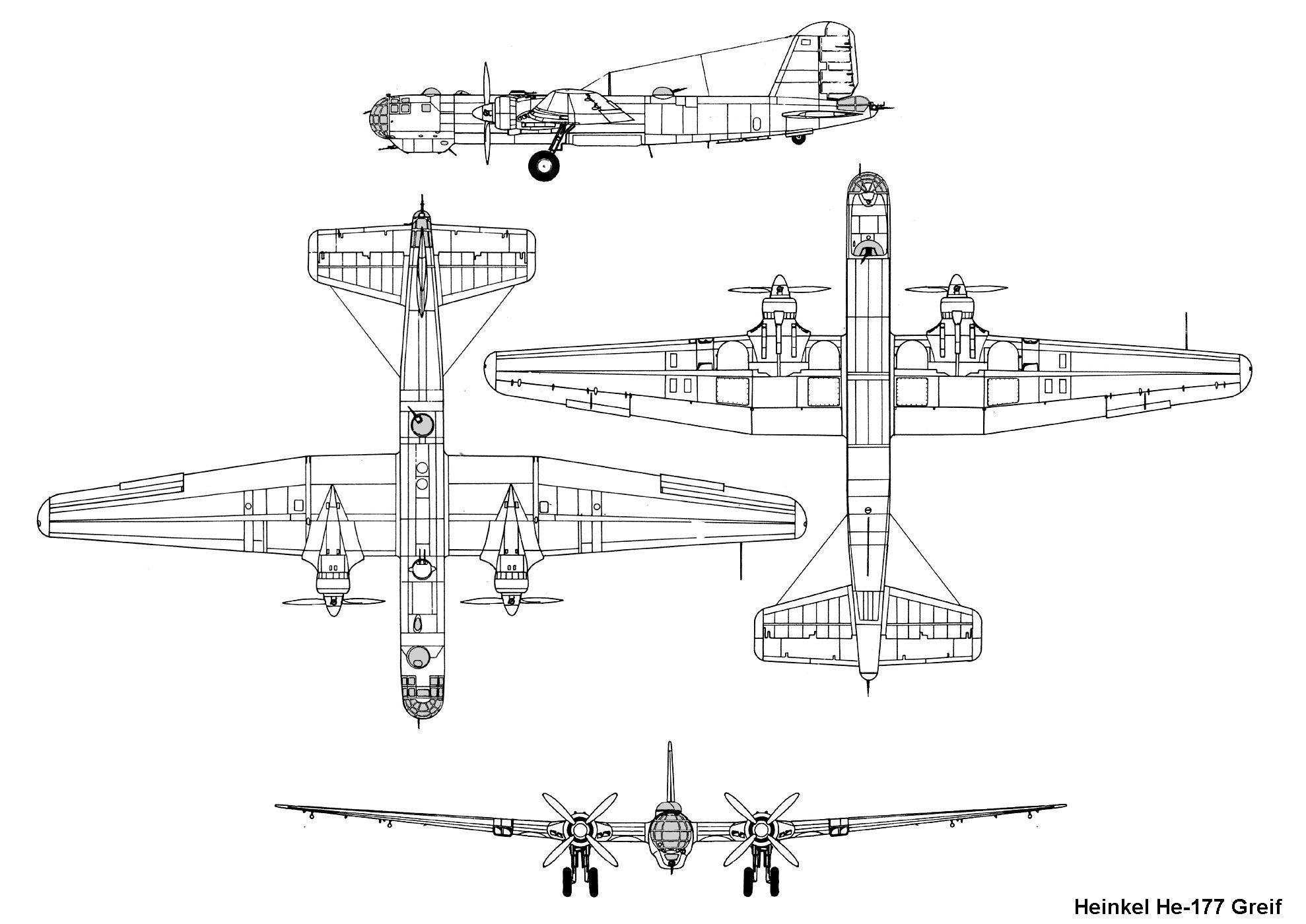 Heinkel He 177 A 3 Flugzeughandbuch NCIPEN