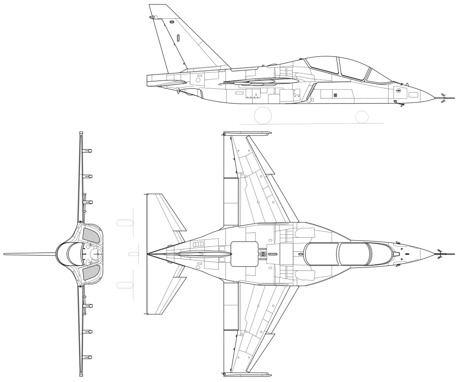 Як-130 чертеж