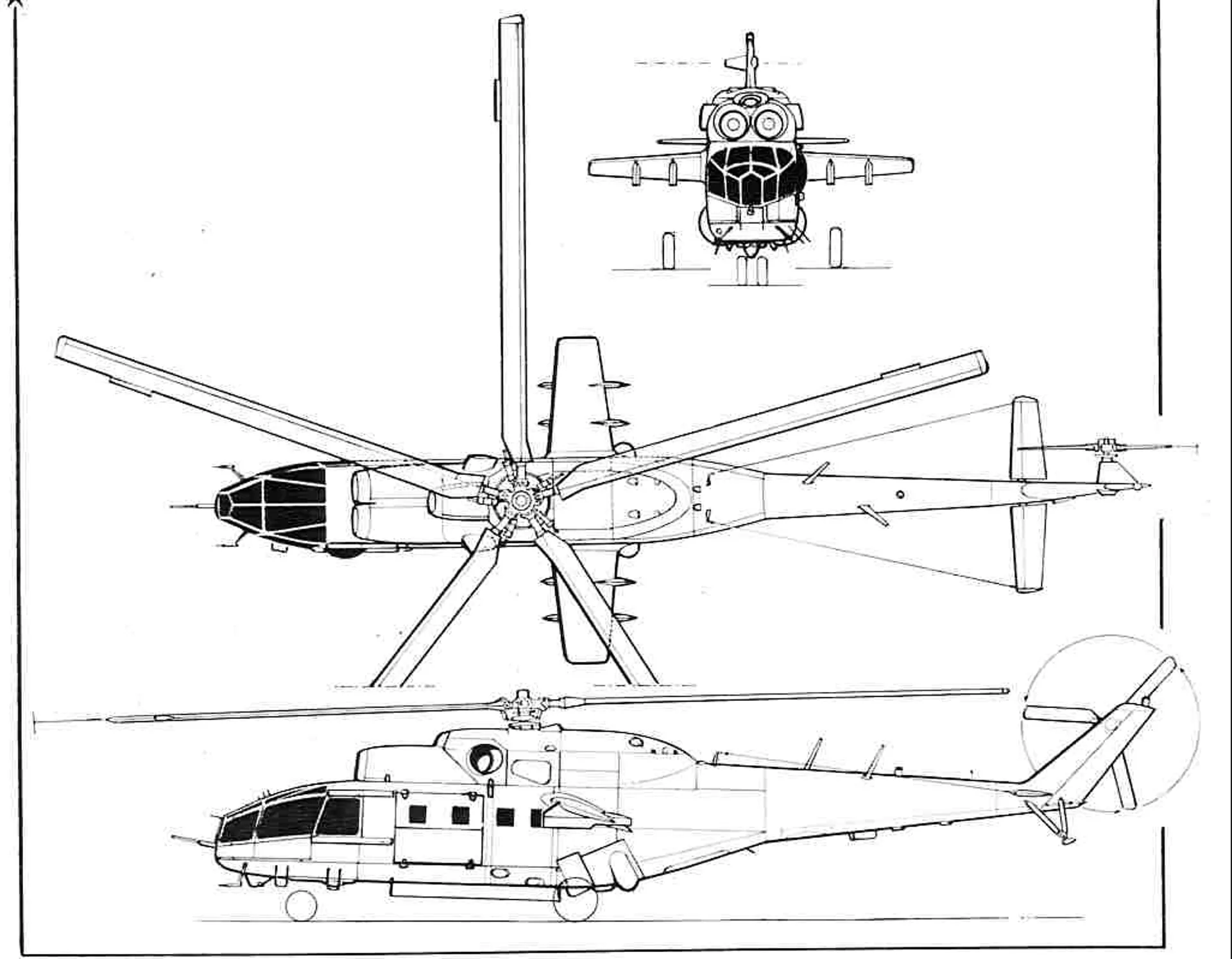 Ми 28 чертеж