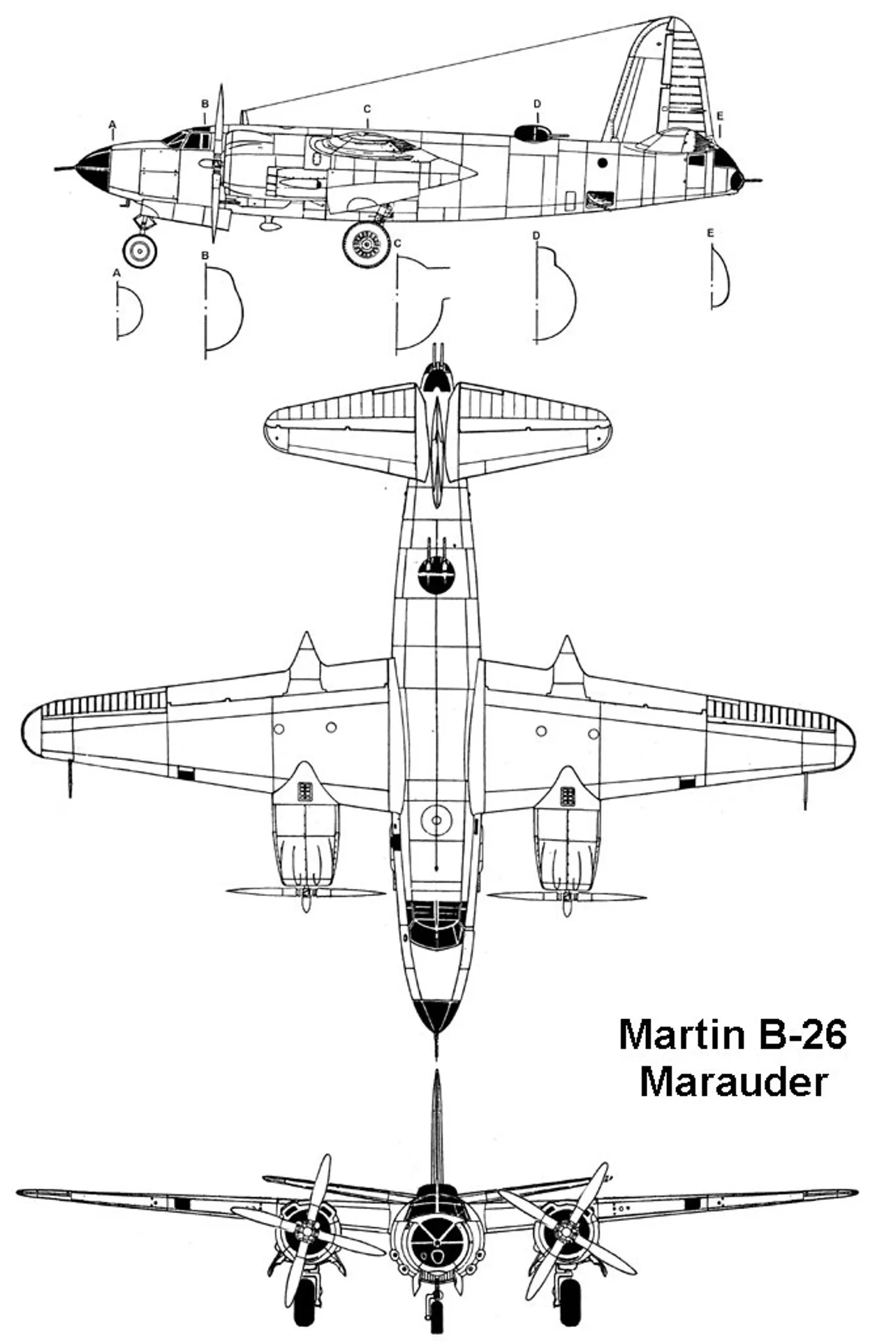 B 26 c. Мартин б 26 Мародер вооружение. Бомбардировщик Мародер конструкция. B-26 Marauder сечение. Самолет б25 фото.