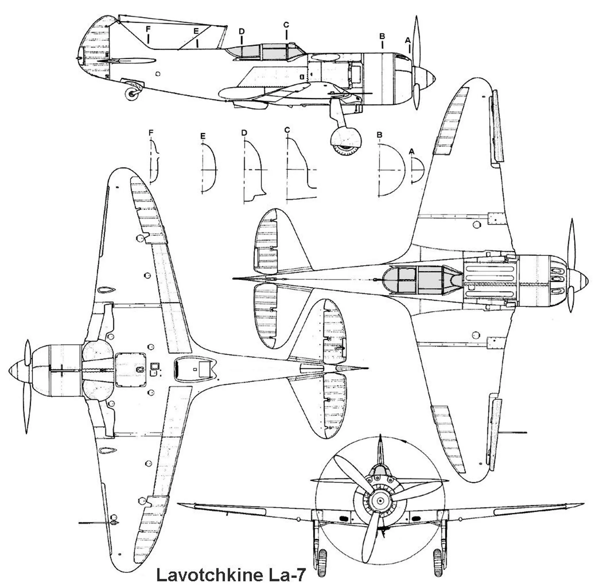 Ла 5 чертеж