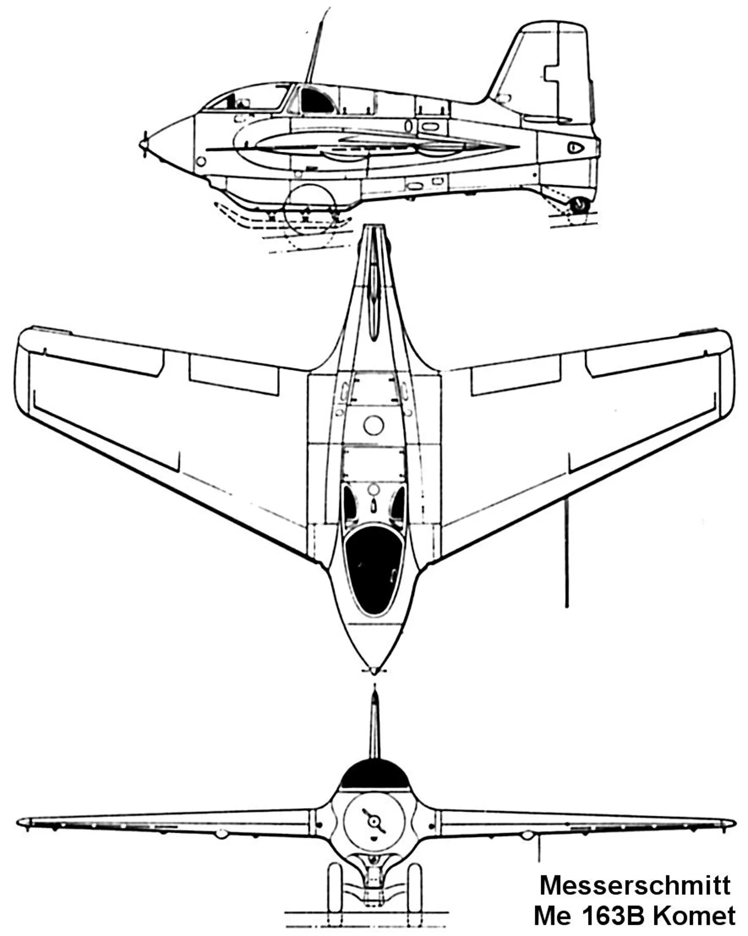 Ме 163 чертеж